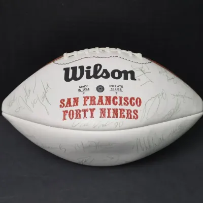 1993 San Francisco 49ers Team Signed Football - Jerry Rice, Steve Young & More