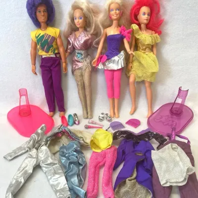 1980s Hasbro Jem and the Holograms Fashion Dolls And Accessories 