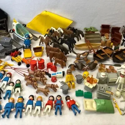 Playmobil (Geobra) Vintage Play set And Figurines, 1970/80s