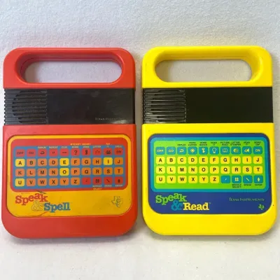 Texas Instruments Speak And Spell And Speak And Read, 1980s 2pcs