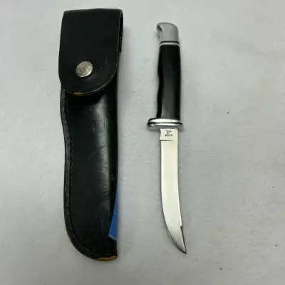 Buck 118 Personal Fixed Blade Knife with Leather Sheath