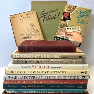 Instructional And Technique Art Books, Vintage 