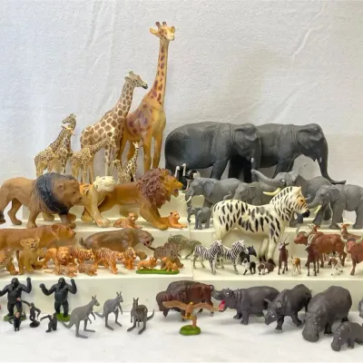 Circle Of Life Safari Animal Plastic Toy Figurines, Vintage