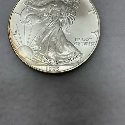 Walking Lady Liberty Silver One Dollar 1995