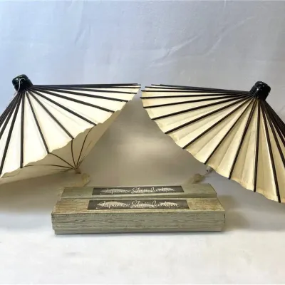 Japanese Shoji Umbrella Shape Lanterns, 2pcs