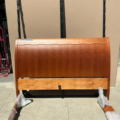 Cherry Queen Sleigh Headboard And Frame