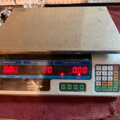 ACS-C digital price computing retail scale, a commercial tool for grocery stores, delis, farmers mar