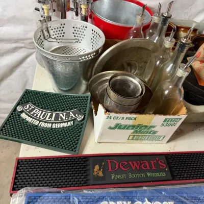 Bar Matts and other interesting items from a Restaurant