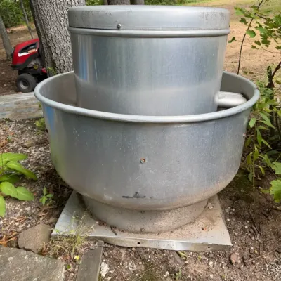 Centrifugal upblast roof exhaust fan - Restaurant Grade Aluminum