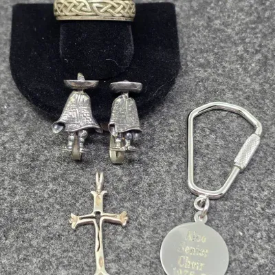 Sterling Silver Jewelry And Key Chain