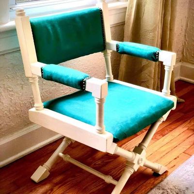 Vintage Chair and Ottoman