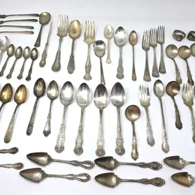 Mystery! Antique Silverplated Silverware #1