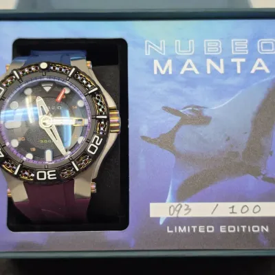Men's Nubeo Manta Watch - Limited Edition Aqua Aurora #93/100