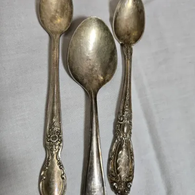 Three Vintage Sterling Spoons