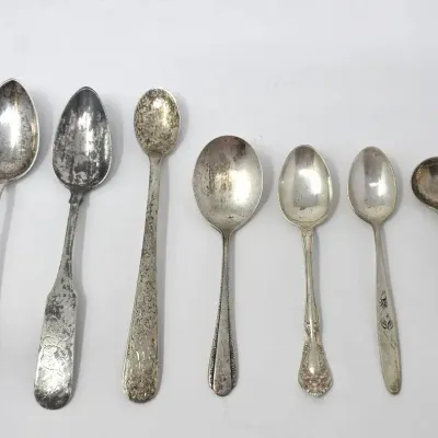 Collection Of Antique Sterling Silver Baby Spoons And Teaspoons - Feat. Theophilus Bradley, S. Kirk
