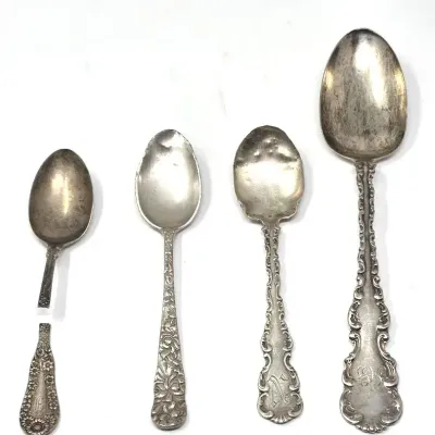 Sterling Silverware - Scrap/Damaged Spoons