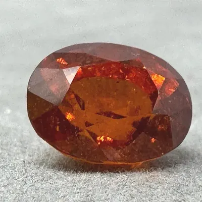 Orange Oval Garnet 5.21 Carats 