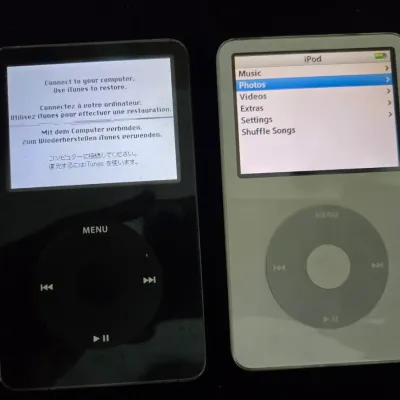 Pair of Vintage 5th Gen iPods