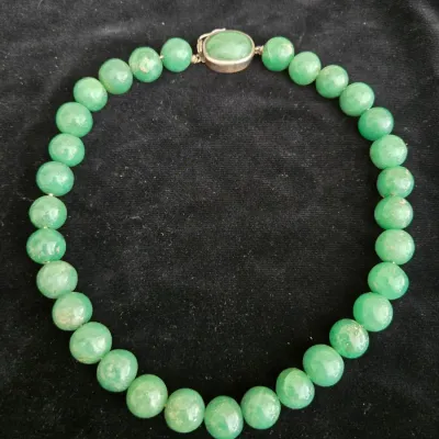 Vintage Aventurine Crystal Necklace