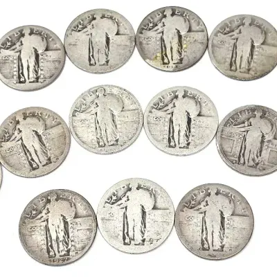 U.S. Standing Liberty Quarters - 15ct