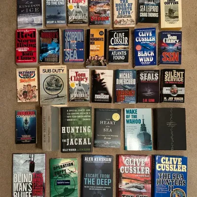 Naval, Submarine, And Military Adventure Book Collection