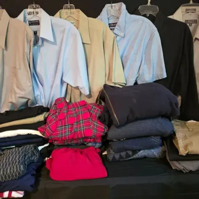 Men's Size Large Mixed Season Clothing Lot Including Saddlebred Dress Pants