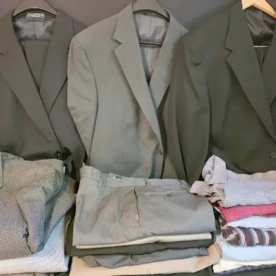 Men's Business Attire 46R/L & 36L 32W Lot