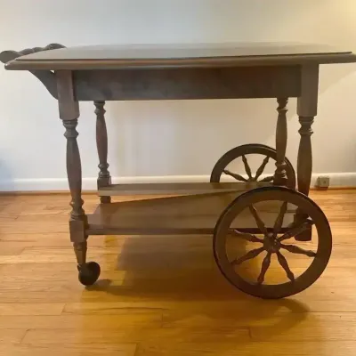 Vintage Wooden Tea Bar/ Desk 