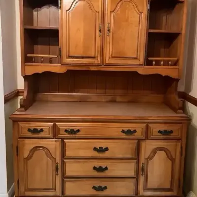 Colonial Style Hutch & Buffet