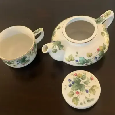Vintage Tea Pot And Cup 