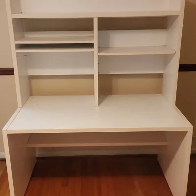 Modern White Computer Desk