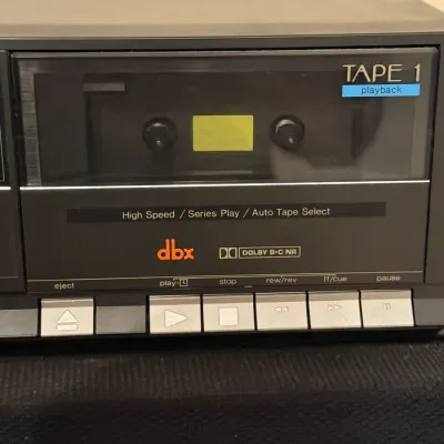 Vintage Technics RS-933W Dual Cassette Deck – Dolby B/C dbx – Made in Japan – Powers On