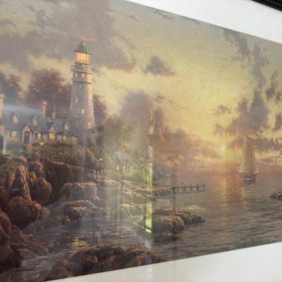 Thomas Kinkade "Beacon of Hope" Signed Framed Collector's Lithograph Print