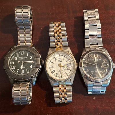 3 Watches Untested; Needs Batteries