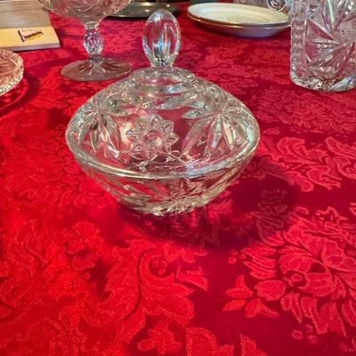 4 Piece Vintage Anchor Hocking Star of David Dishes (DR)