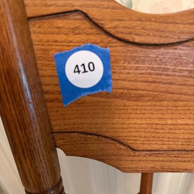 Vintage Pressback Spindle Dining Chair-F