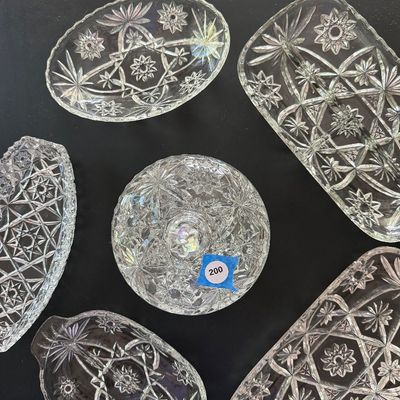11 pieces Anchor Hocking Star of David (DR)
