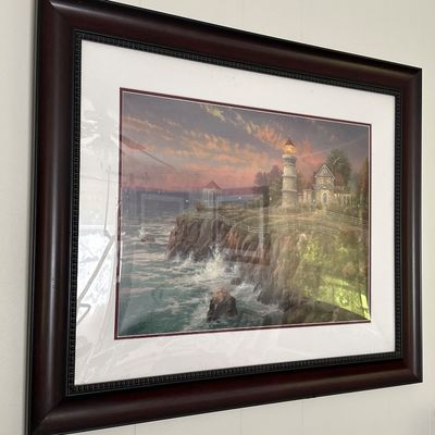 Thomas Kinkade "Split Rock Light" Signed Numbered Framed Limited Edition Lithograph