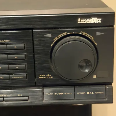 Vintage Pioneer CLD-3070 LaserDisc CD/CDV Player w/ CU-CLD015 Remote – Powers On (tv r)