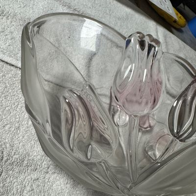 Vintage Mikasa Glass Oval Serving Bowl (DR)