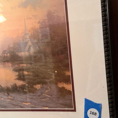 Thomas Kinkade “Wind of the Spirit” Limited Edition Framed Print – Windmill Landscape