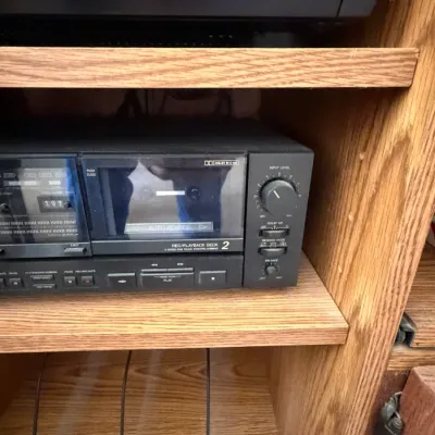 Vintage 1989 JVC TD-W801 Stereo Double Cassette Deck – Dual Auto Reverse High-Speed Dubbing Untested (MBR)