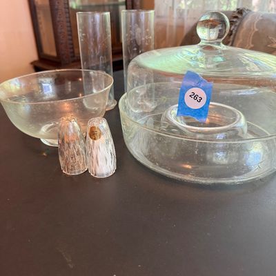 Nine pieces of Princess House Crystal-DR