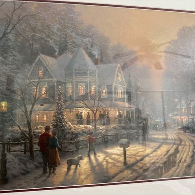 Thomas Kinkade "Home for the Holidays" Signed Numbered Framed Limited Edition Lithograph
