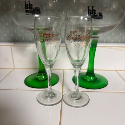 Four Cocktail Glasses