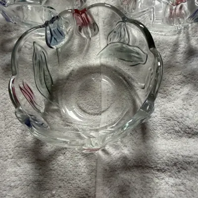 Set of 3 Vintage Mikasa Tivoli Walther-Glas Crystal Tulip Bowls – Germany