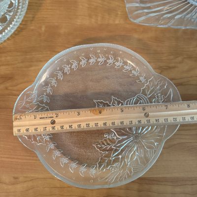 Vintage Clear Glass & Crystal Serving Pieces (7-Piece Lot)
