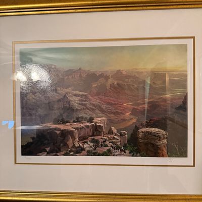 Alexander Chen “Grand Canyon Vista” Signed Limited Edition Serigraph 1448/2250 – Framed (TV R)