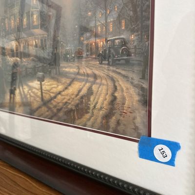 Thomas Kinkade "Home for the Holidays" Signed Numbered Framed Limited Edition Lithograph
