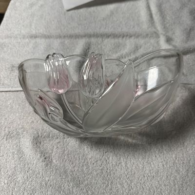 Vintage Mikasa Glass Oval Serving Bowl (DR)